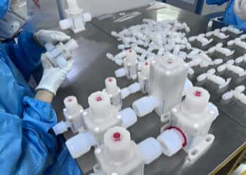 PFA Valve Assembly Clean Room